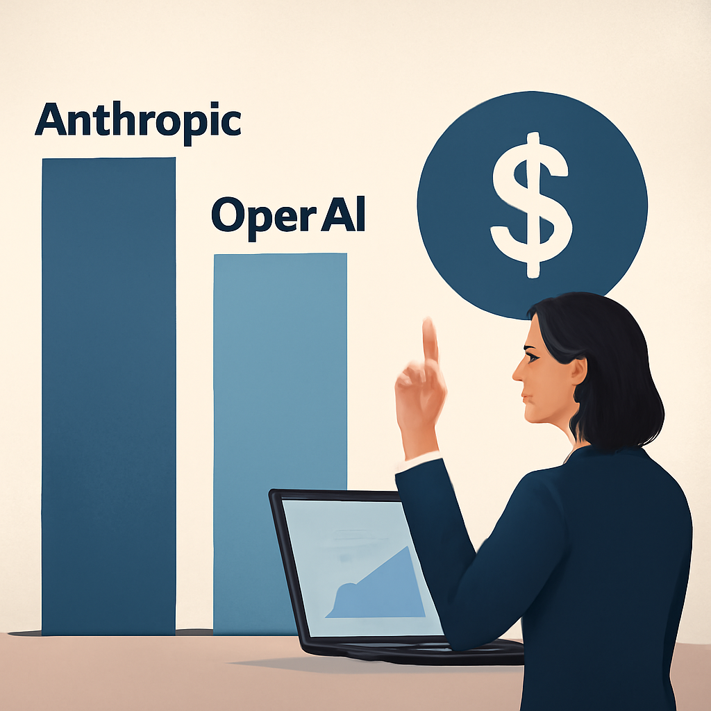 Anthropic nähert sich OpenAI bei den Ausgaben für KI-Geschäftsentwicklung an